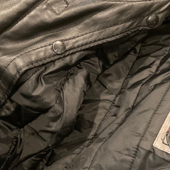 Vintage First Gear Hein Gericke Leather motorcycle jacket with forearm armor - Picture 9 of 16